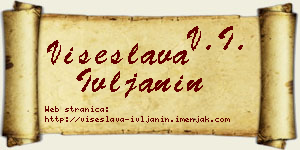 Višeslava Ivljanin vizit kartica